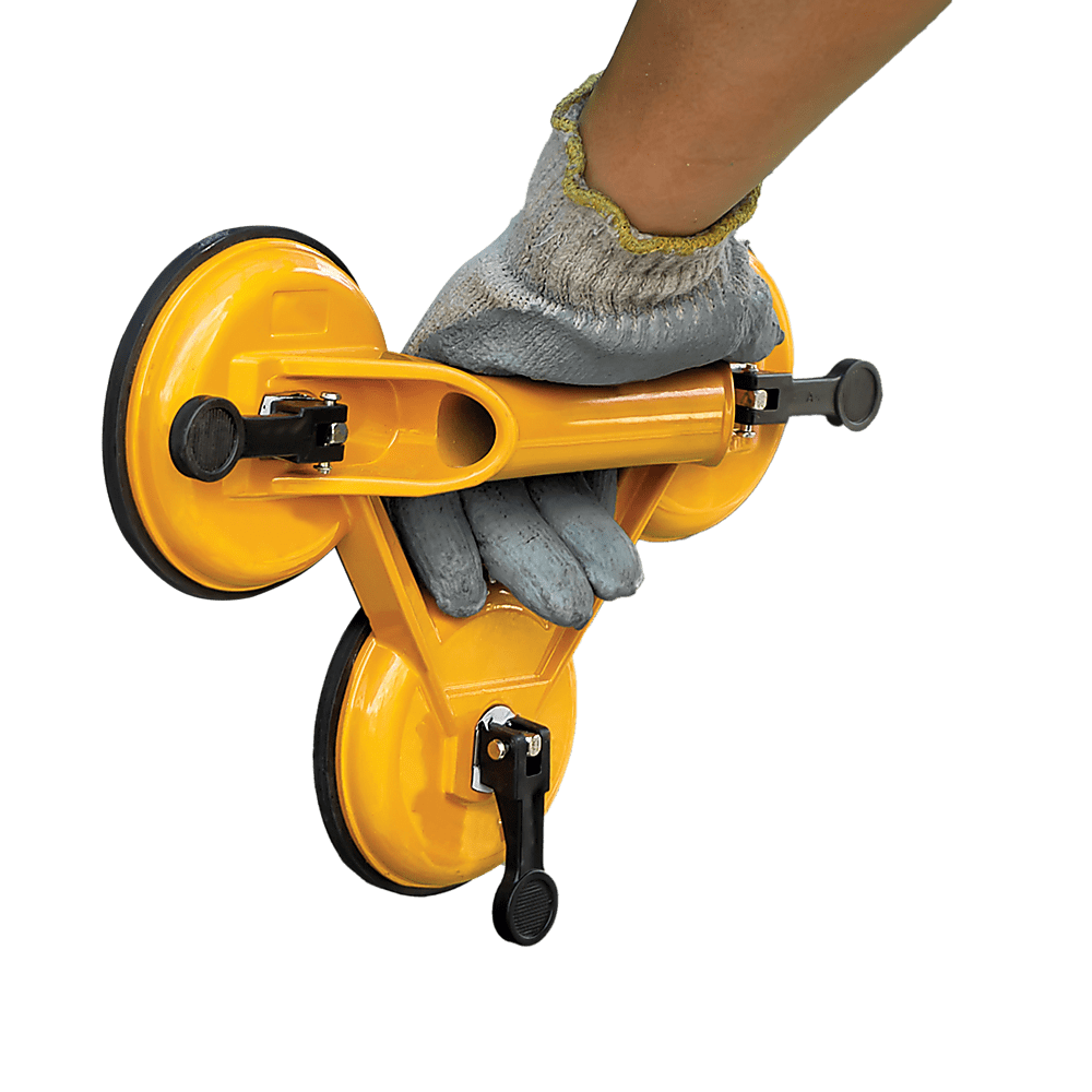 2x 150kg Load Aluminum Triple Suction Cup Pad Glazer Glass Sucker Remover Lifter