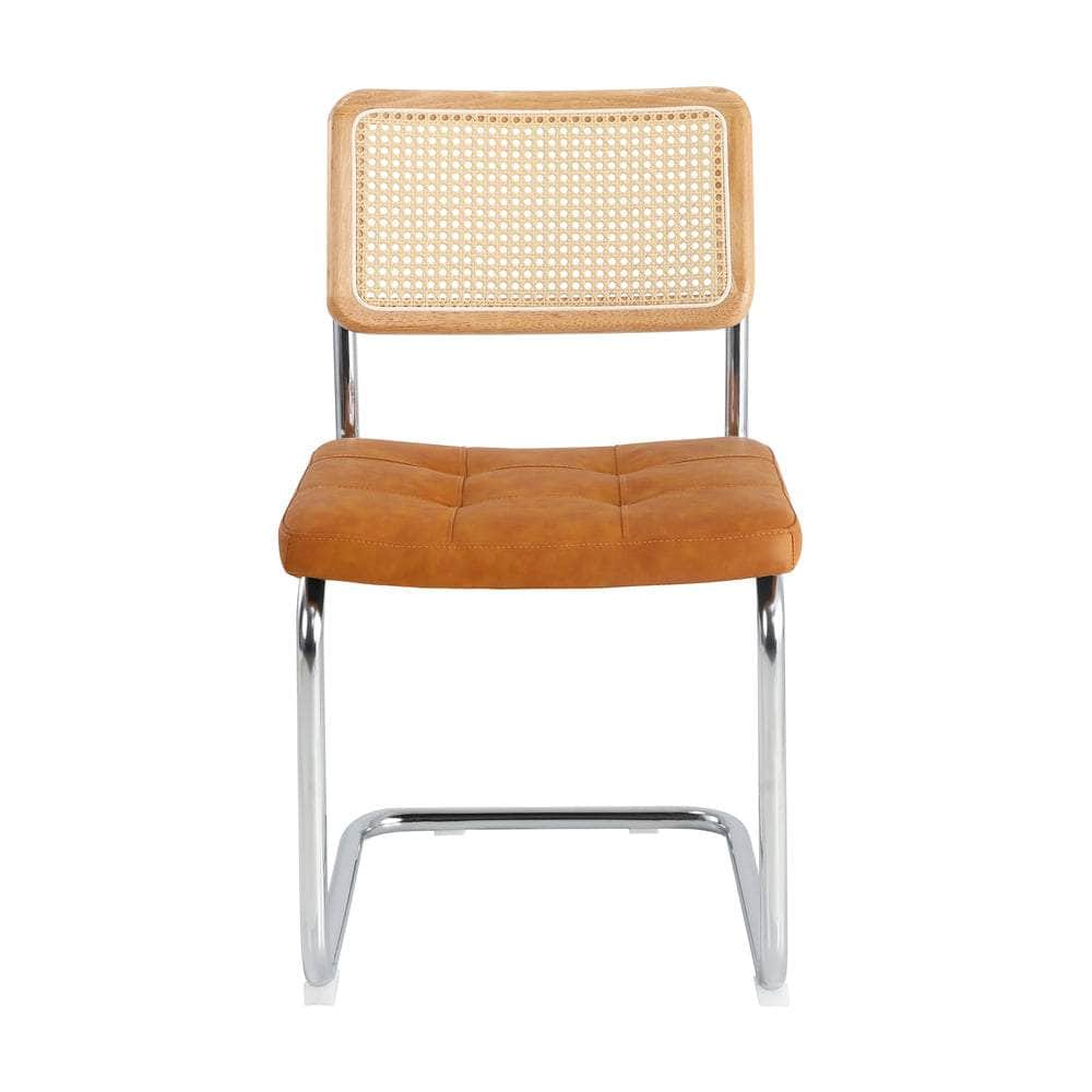 2x 4x 6x Rattan Dining Chair Cesca Replica PU Leather/Velvet
