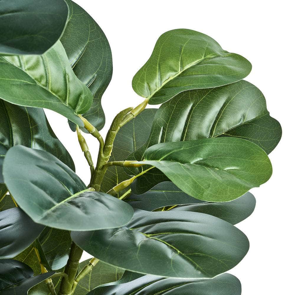 2x Artificial Fiddle Leaf Fig Trees Lifelike Potted Plants 180cm & 150cmGreen