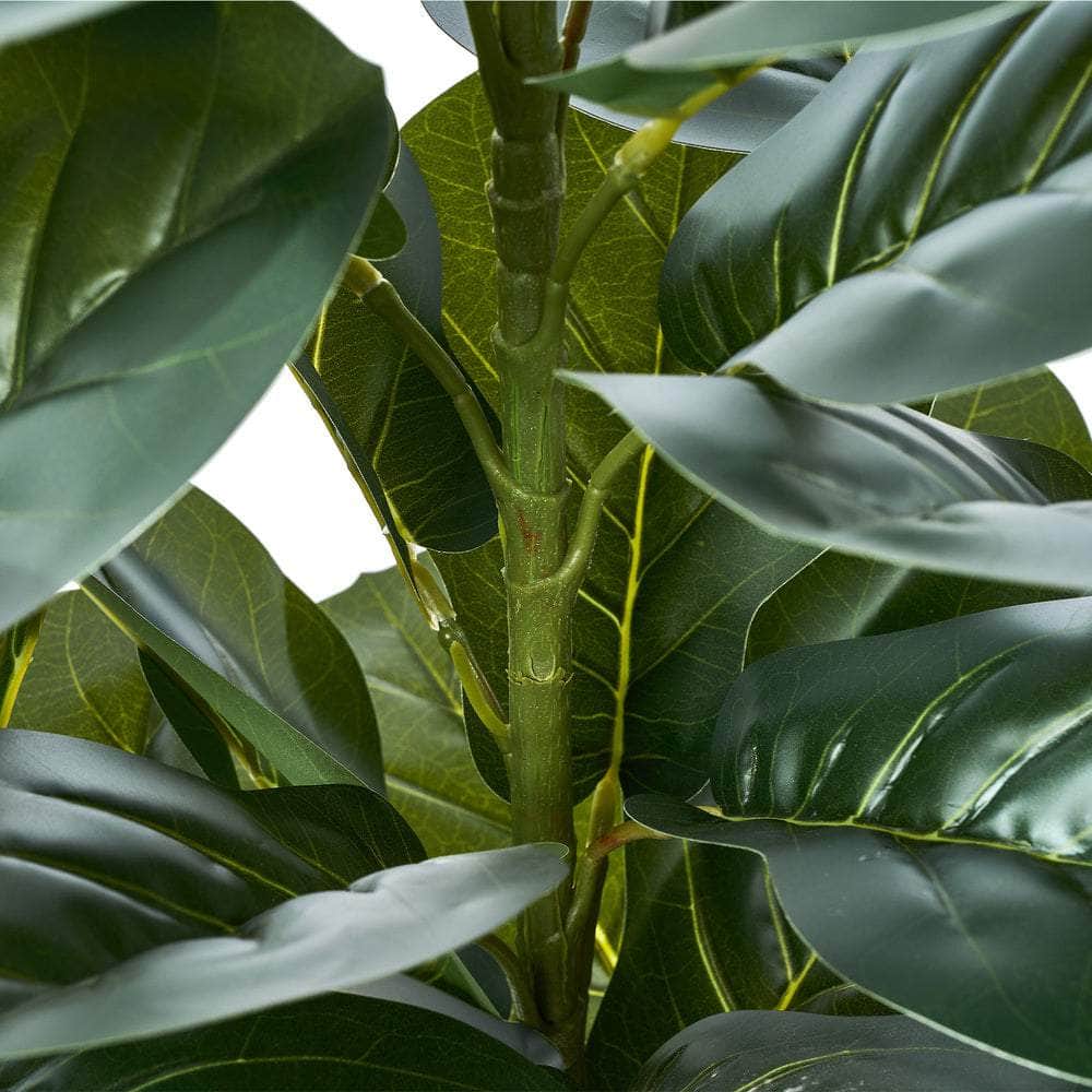 2x Artificial Fiddle Leaf Fig Trees Lifelike Potted Plants 180cm & 150cmGreen