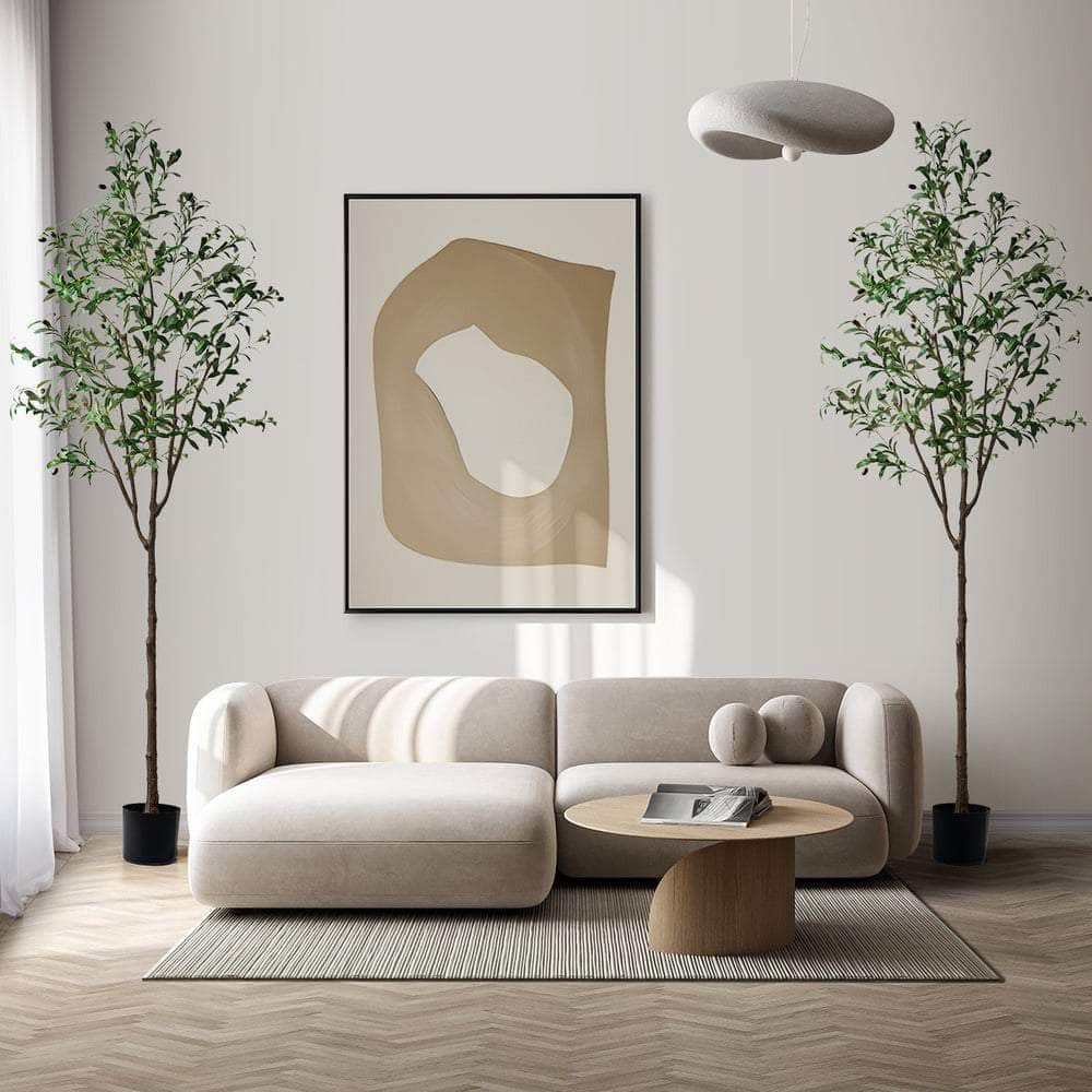 2x Artificial Olive Trees Tall Potted Plants 210cm Indoor Home Decor
