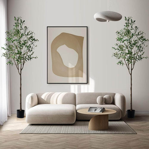 2x Artificial Olive Trees Tall Potted Plants 210cm Indoor Home Decor