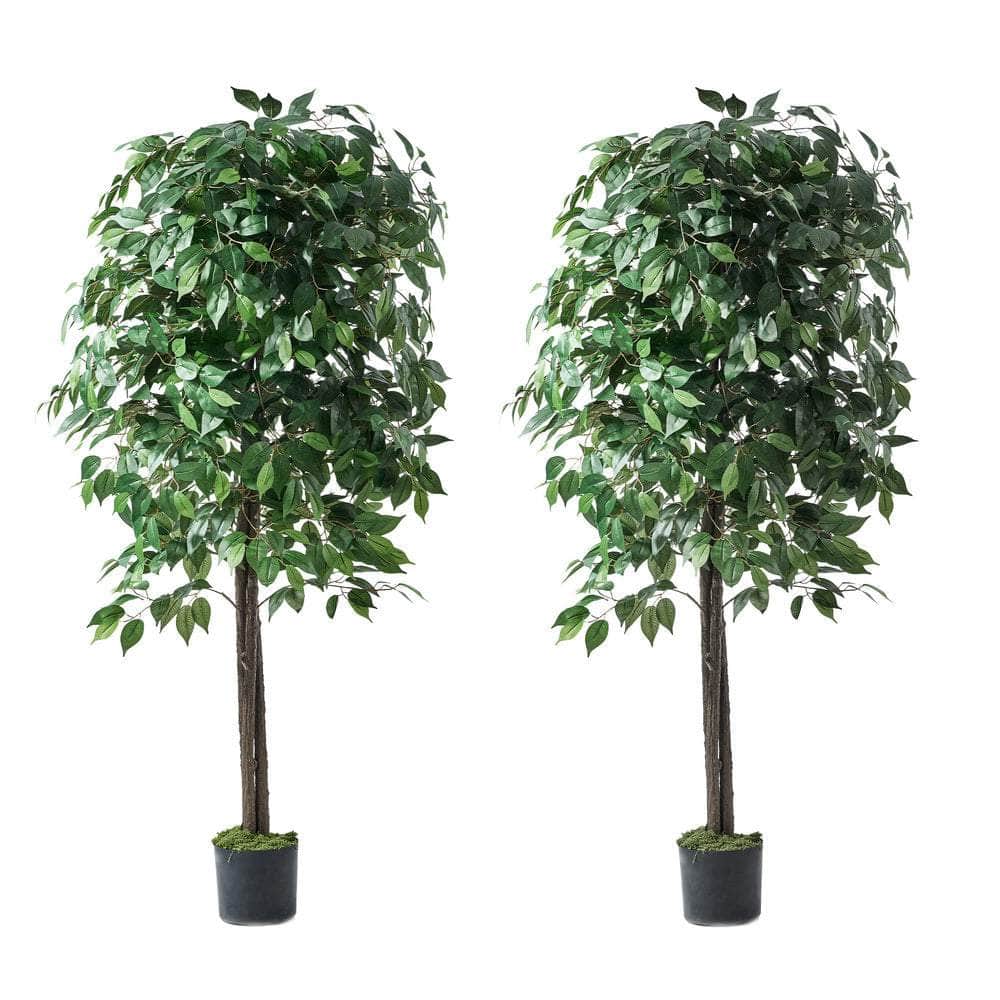 2x Artificial Palm Trees Potted Plants 180cm Indoor Home Decor Green