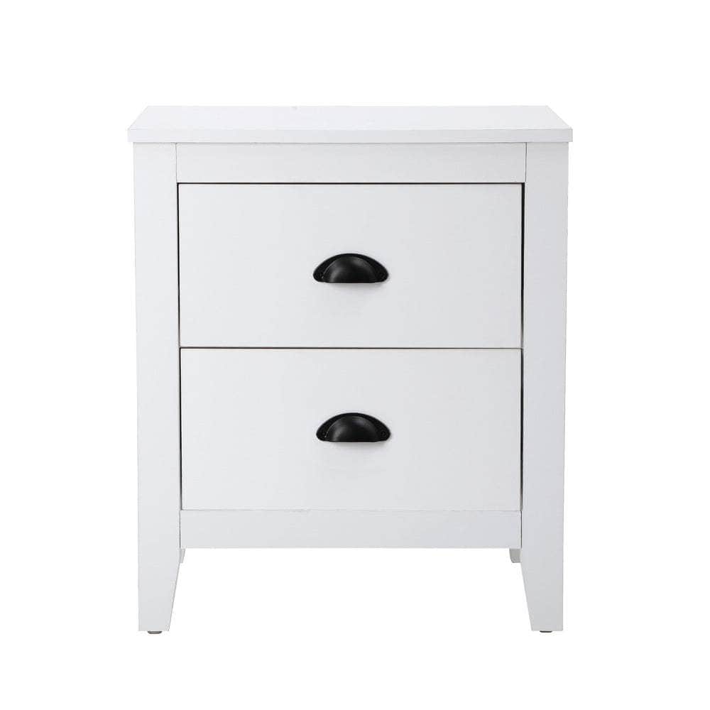 2x Bedside Table Nightstand Vintage