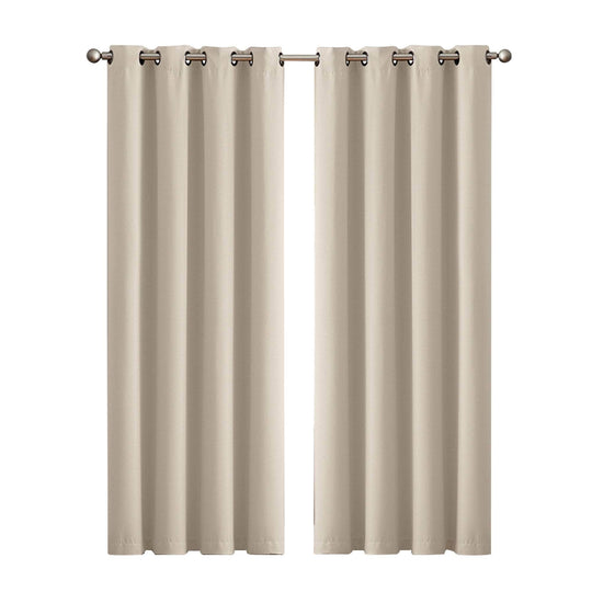2x Blockout Curtains Panels 3 Layers Eyelet
