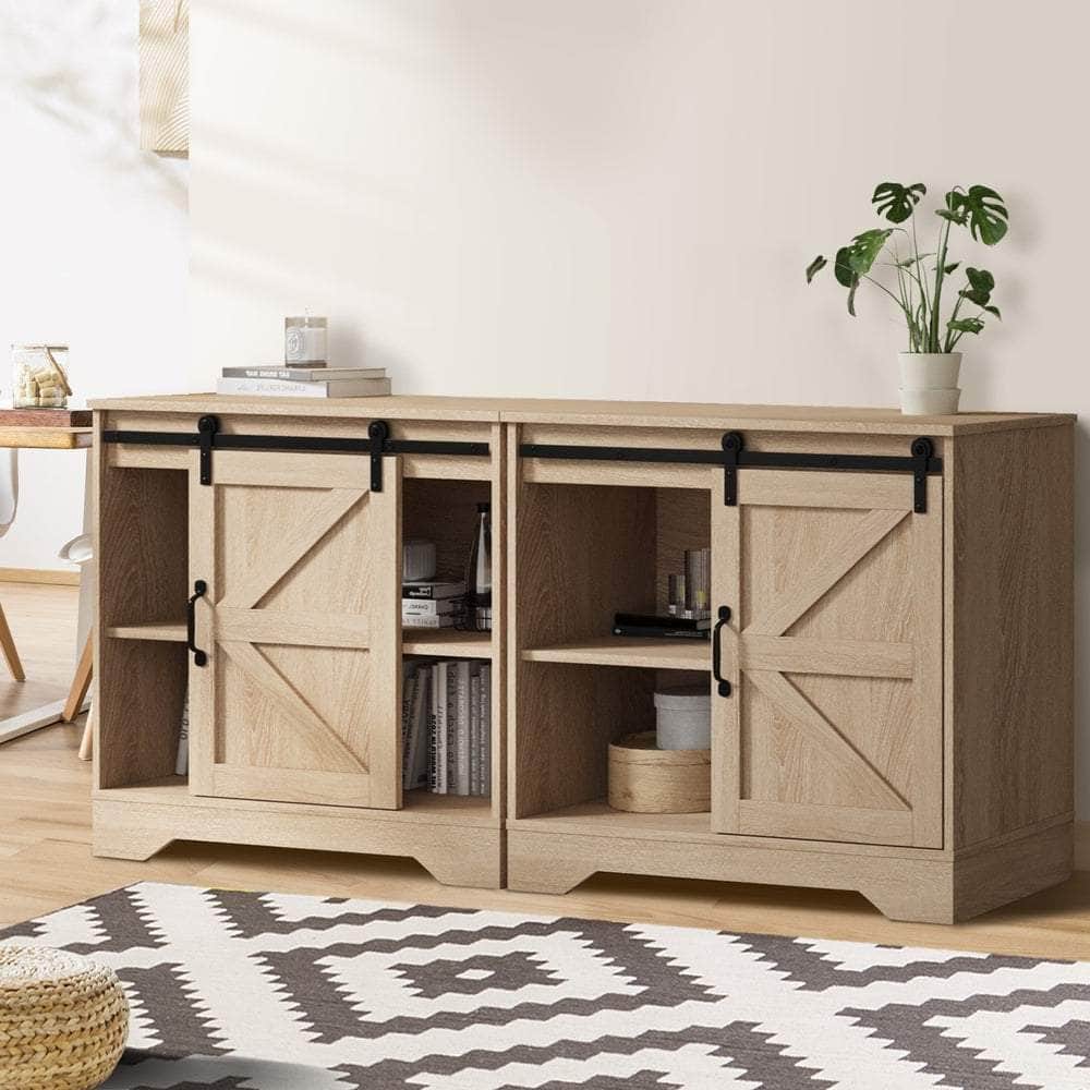 2x Buffet Sideboard Cabinet Storage Cupboard