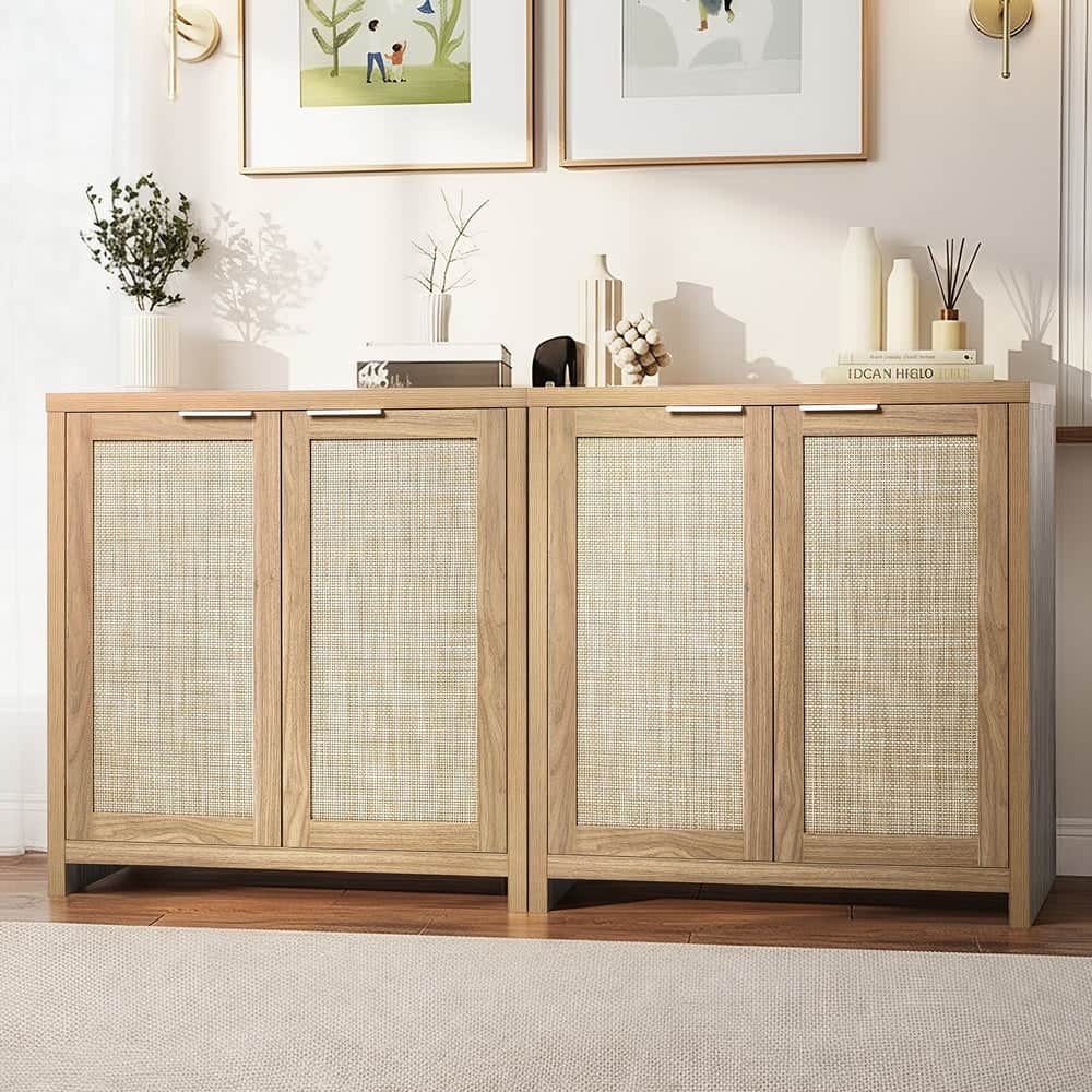 2x Buffet Sideboard Storage Cabinet Cupboard Hallway Table