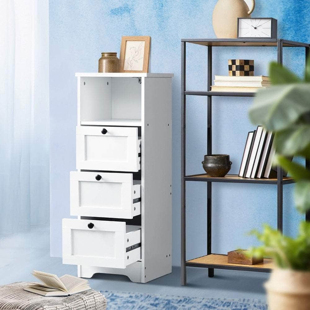 2x Chest of Drawers Storage Cabinet Dresser Tallboy Hamptons