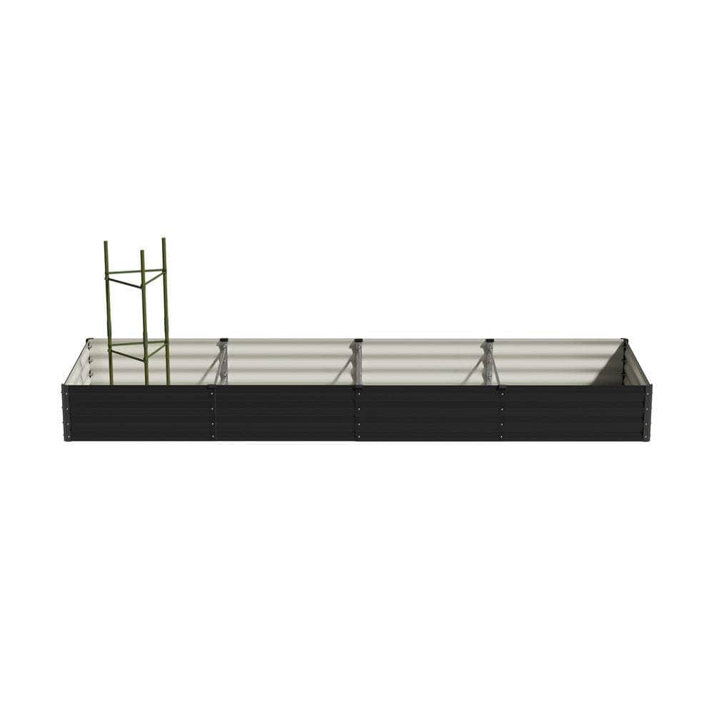 2x Garden Bed 290x90x30cm Galvanised Steel Raised Planter Box for Backyard
