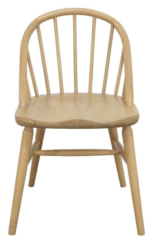 2x Solid Oak Dining Chair - (Black)