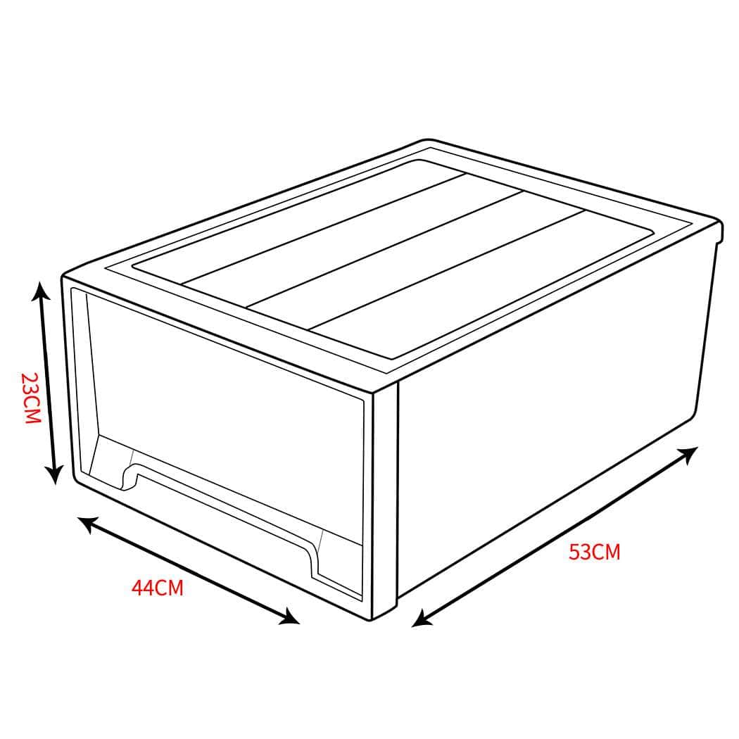 2x Storage Boxes Drawer Weighted Blanket
