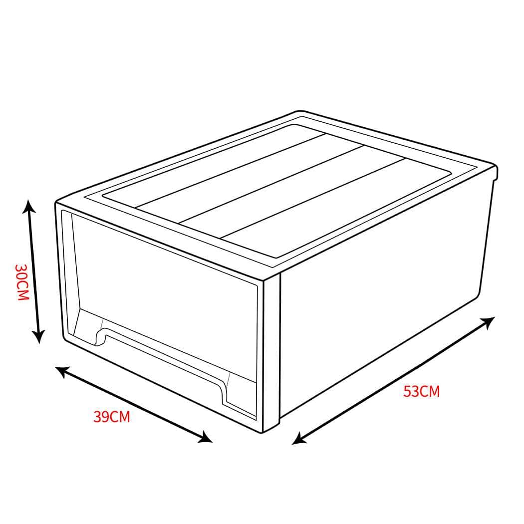 2x Storage Boxes Drawer Weighted Blanket - Durable