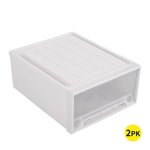 2x Storage Boxes Drawer Weighted Blanket - Durable