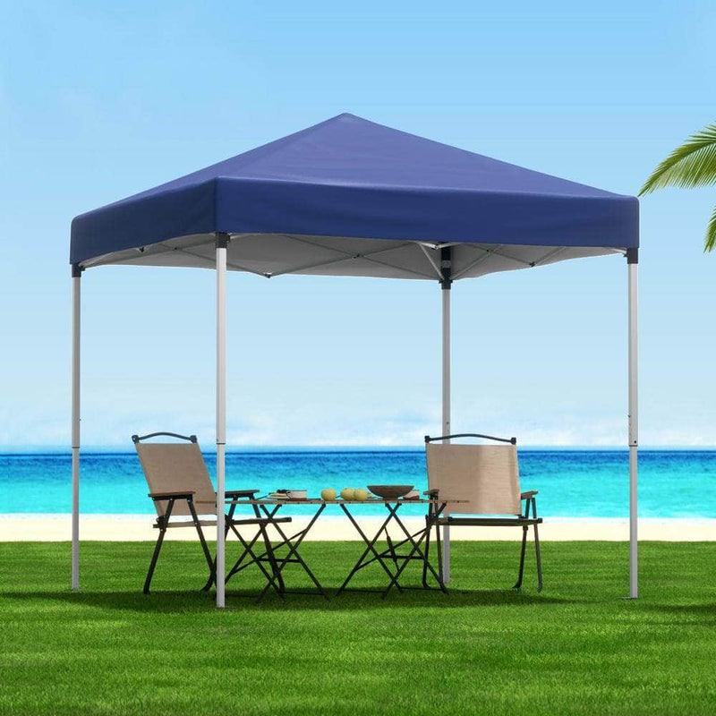 2x2m Gazebo Marquee Outdoor Shade w/ Base Pods Blue/Grey | Canopies & Gazebos - photo 13
