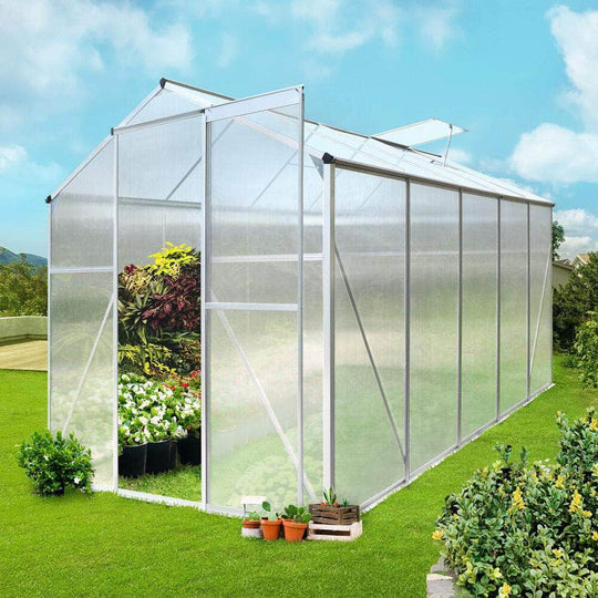 3.1x1.9M Greenhouse Retreat: Aluminium Elegance, Greenhouse