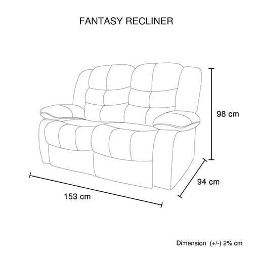 3+2+1 Seater Recliner Sofa In Leather Lounge Couch In Black