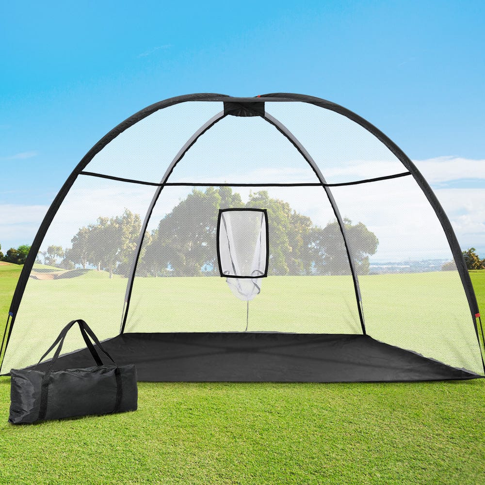 3.5M Golf Practice Net Portable Training Aid Driving Target Tent Black, Golf Training Aids