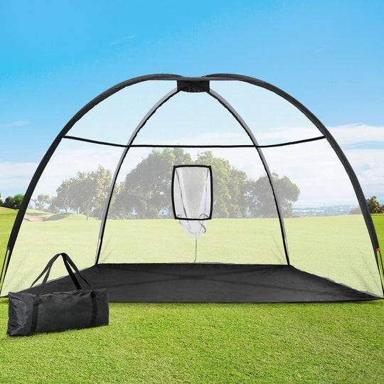 3.5M Golf Practice Net Portable Training Aid Driving Target Tent Black, Golf Training Aids