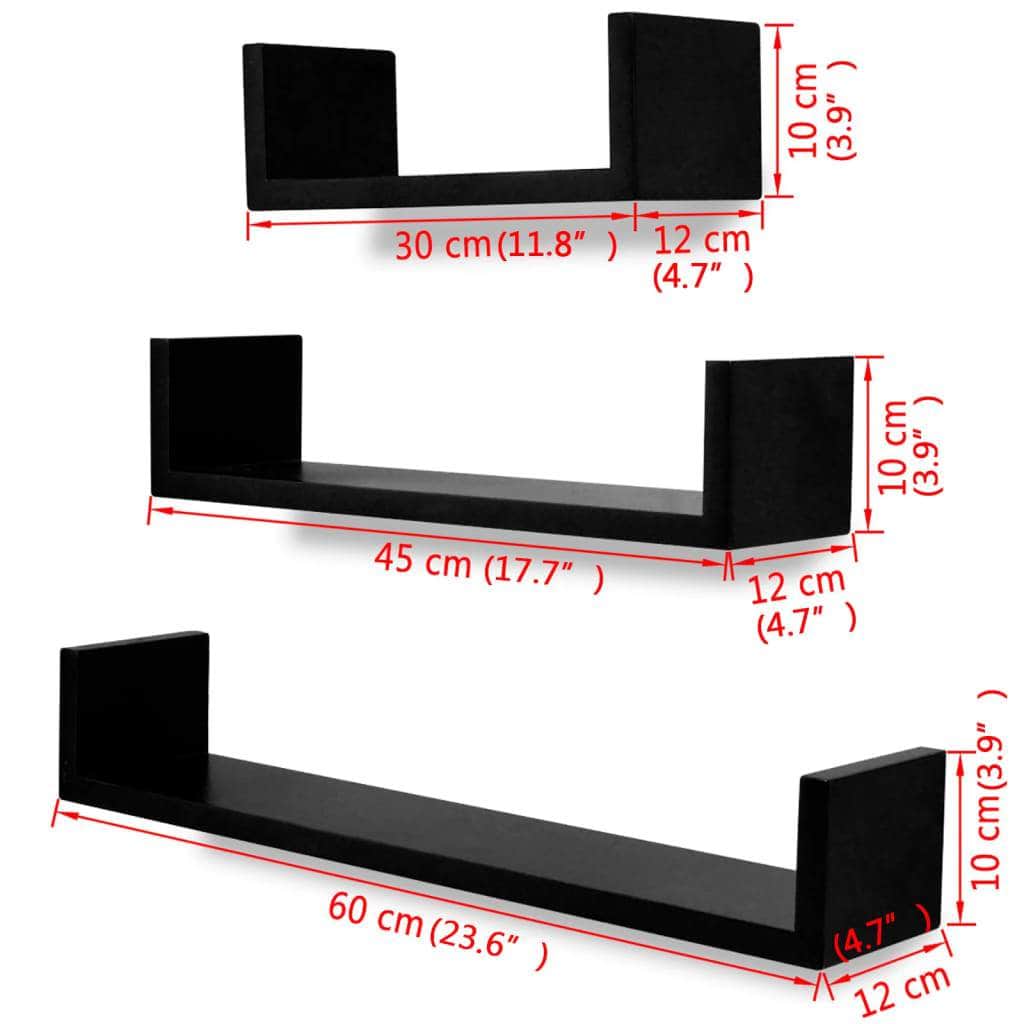 3 Black MDF