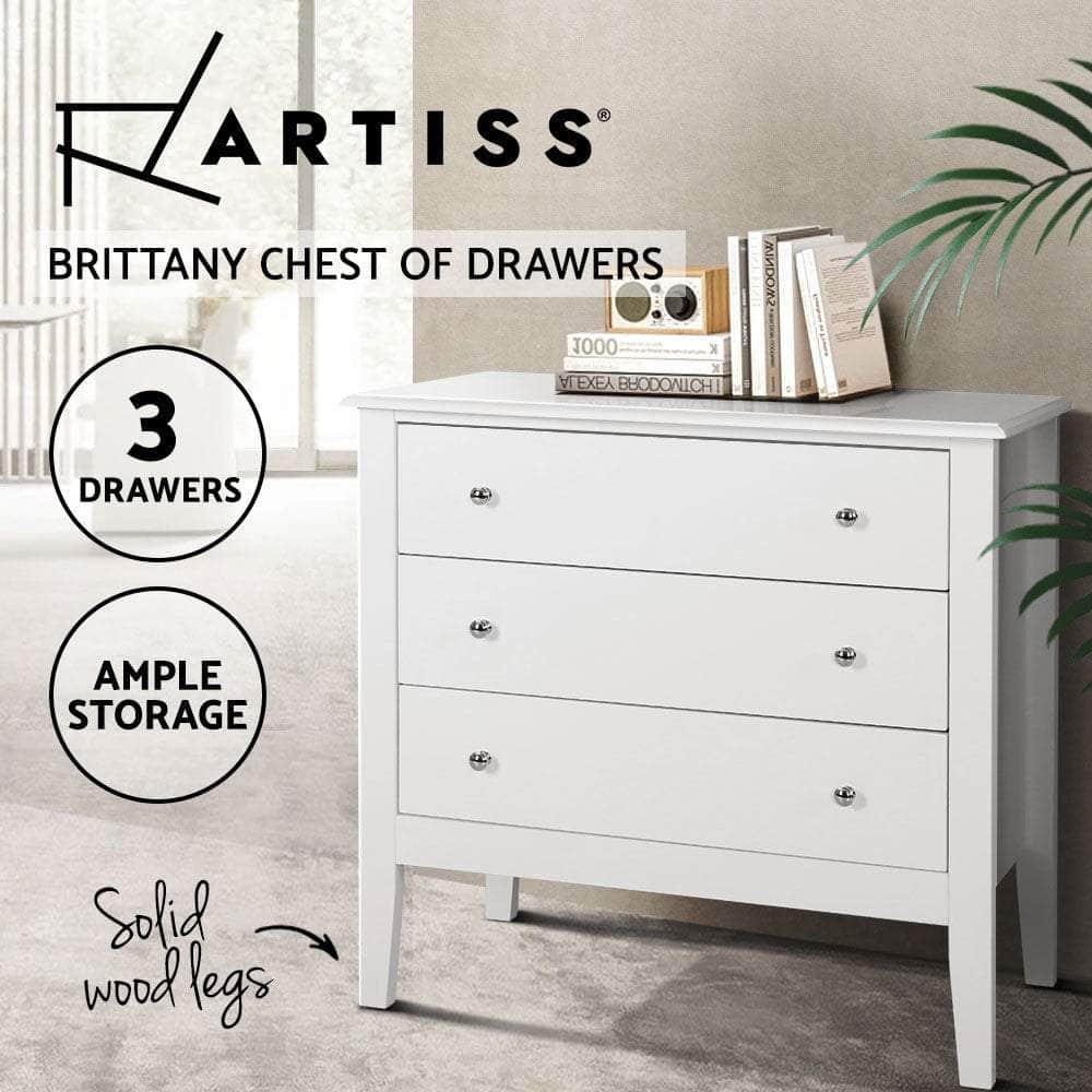 3 Chest Of Drawers - Brittany White