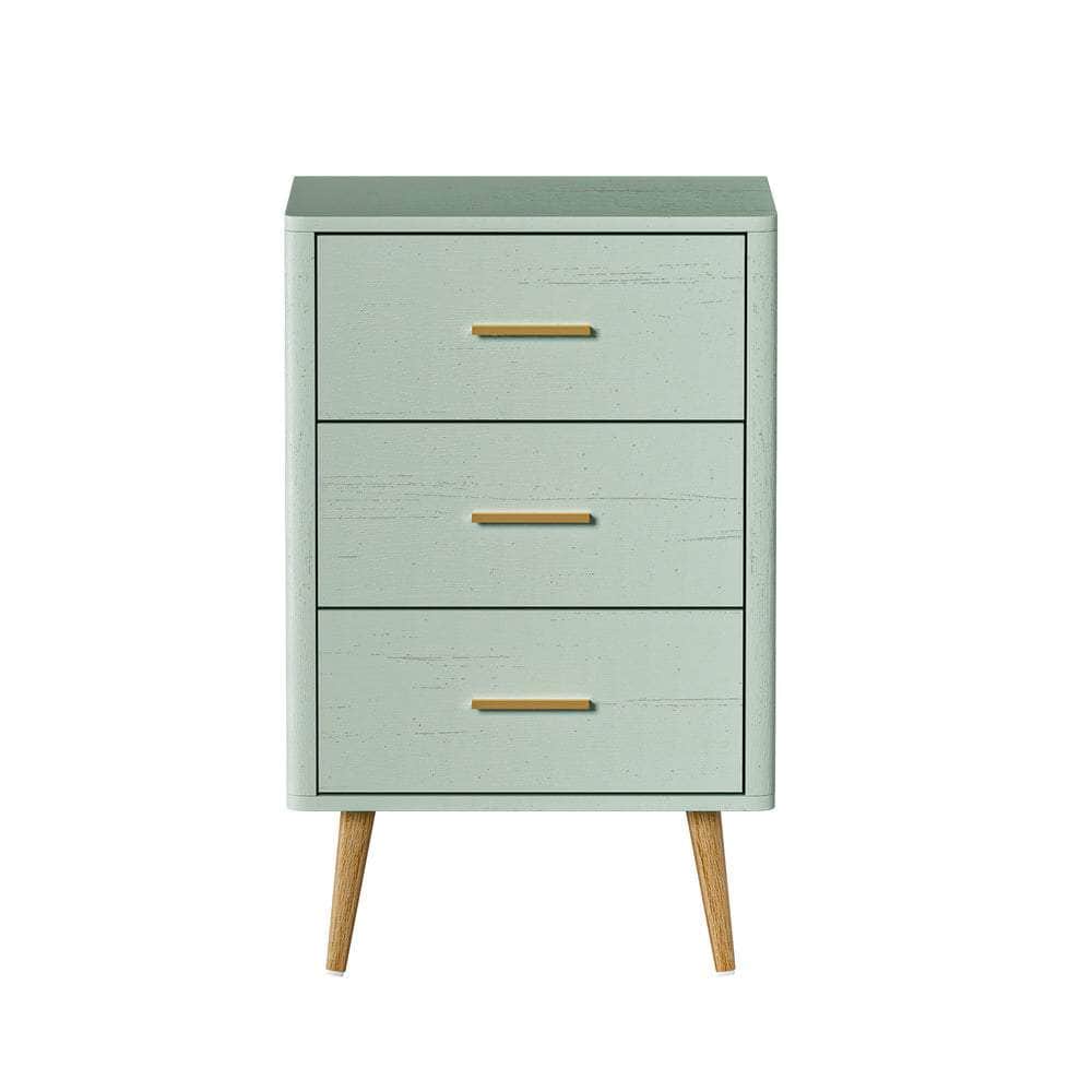 3 Chest of Drawers Tallboy Green