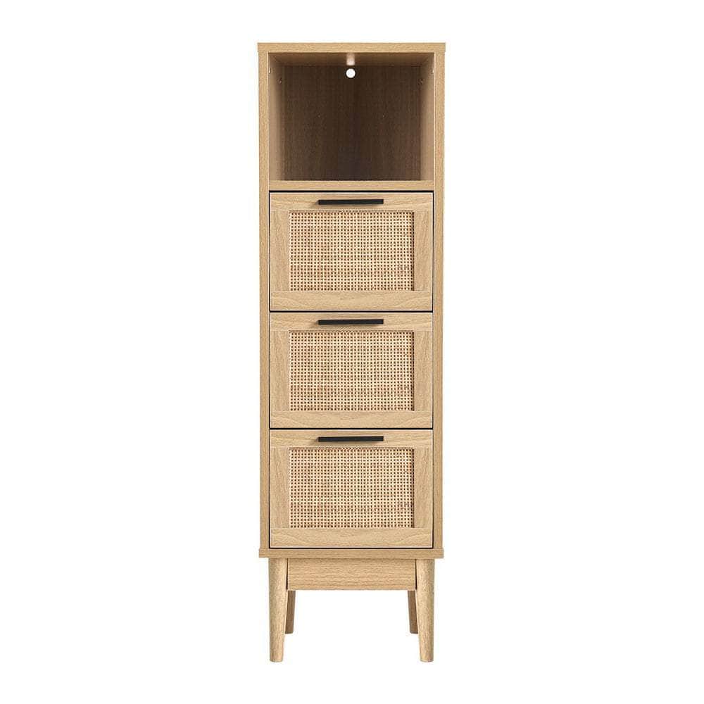 3 Chest Of Drawers With Shelf - Briony Oak