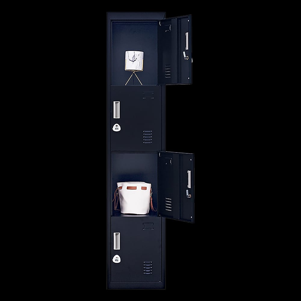 Quadruple-Door Vertical Cabinet Organize With Ease - Digit Combination Lock Locker