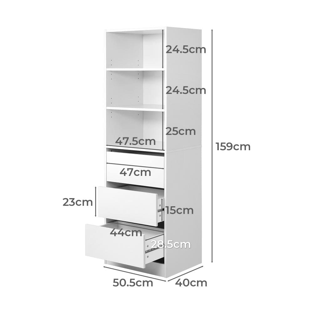 3-Drawer Clothes Storage Cabinet - Stylish and Efficient Organizer Rack | Wardrobe