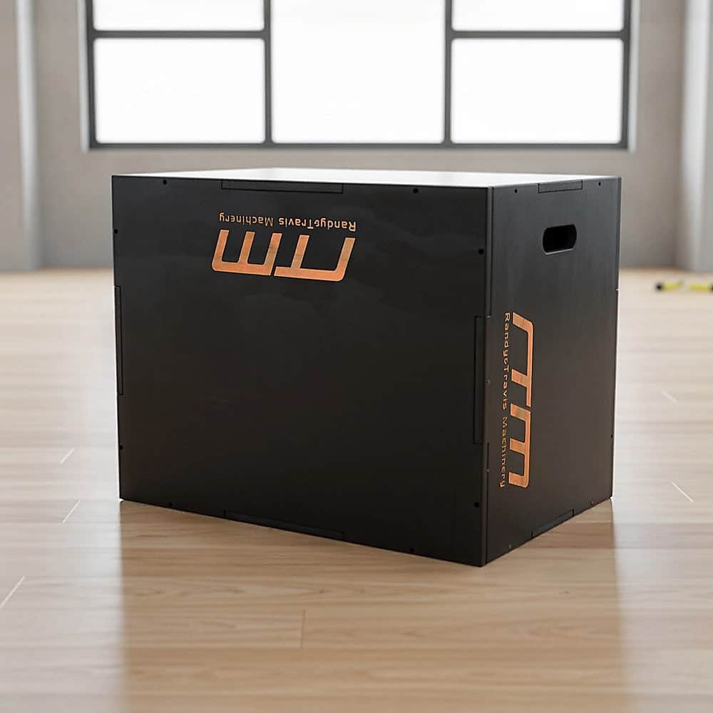 3 IN 1 Black Wood Plyo Games Plyometric Jump Box