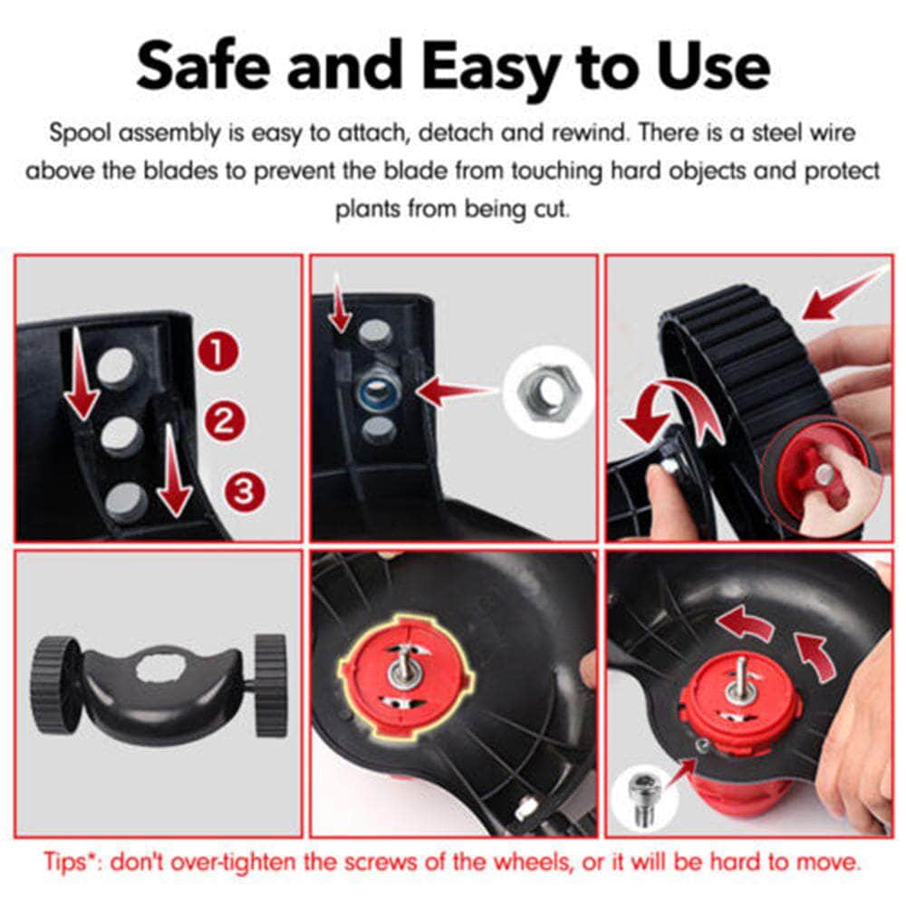 3-In-1 Cordless Lawn Care: Trimmer, Cutter, Whipper