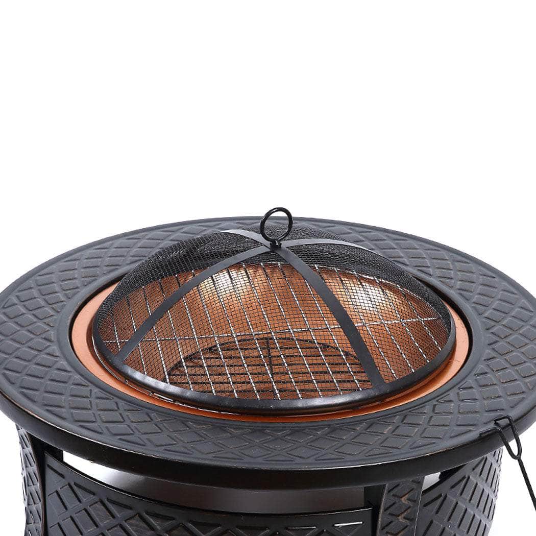 3 IN 1 Fire Pit BBQ Grill Pits