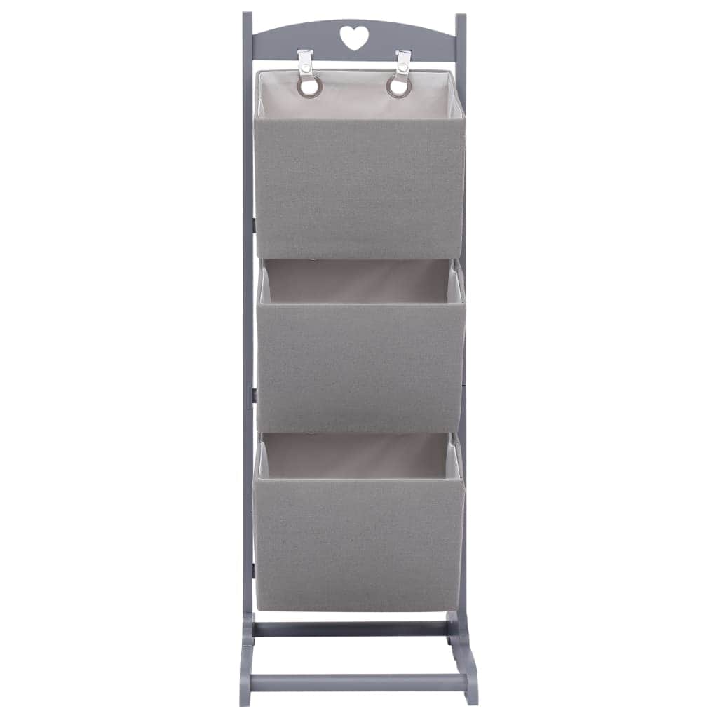 3-Layer Basket Rack Dark Grey