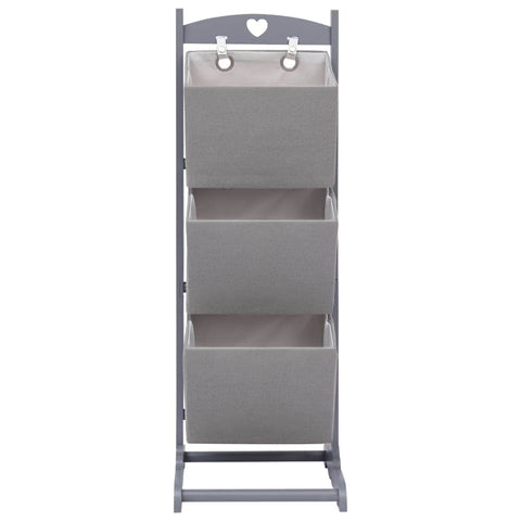 3-Layer Basket Rack Dark Grey