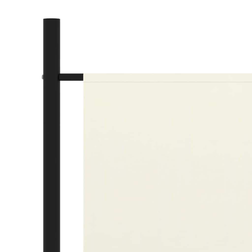 Room Dividers - 3-Panel Room Divider Black/Cream Fabric
