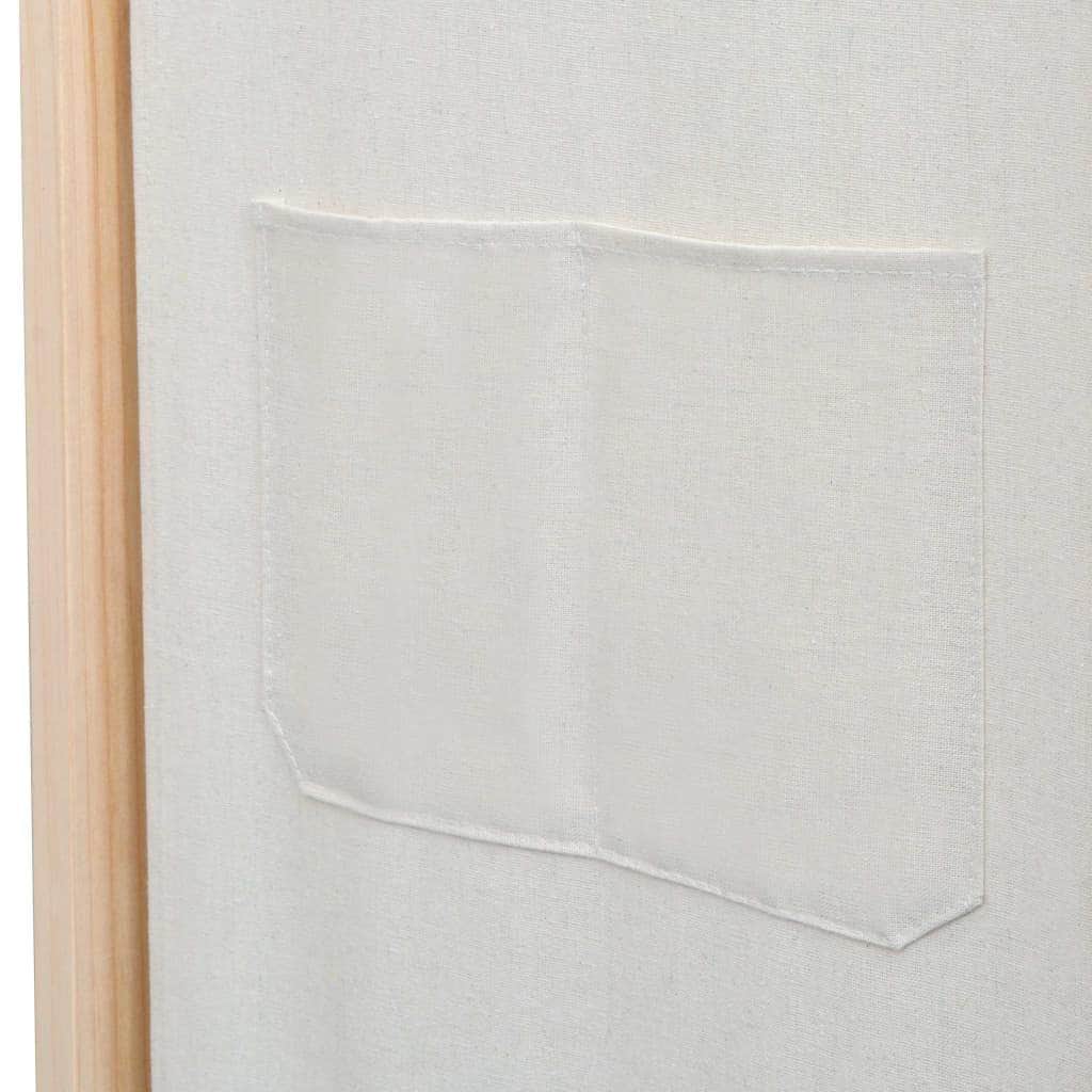 3 - Panel Room Divider Cream Fabric - Simple deals