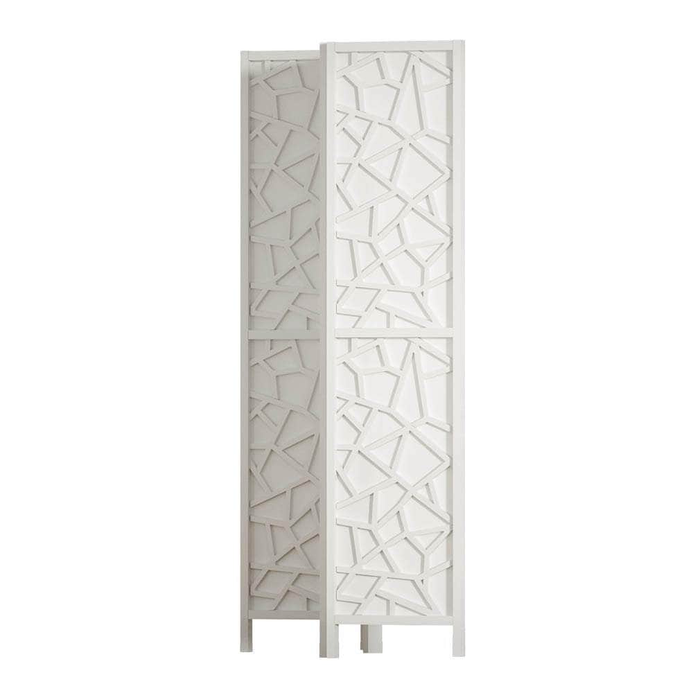 3 Panel Room Divider Screen 122X170Cm White