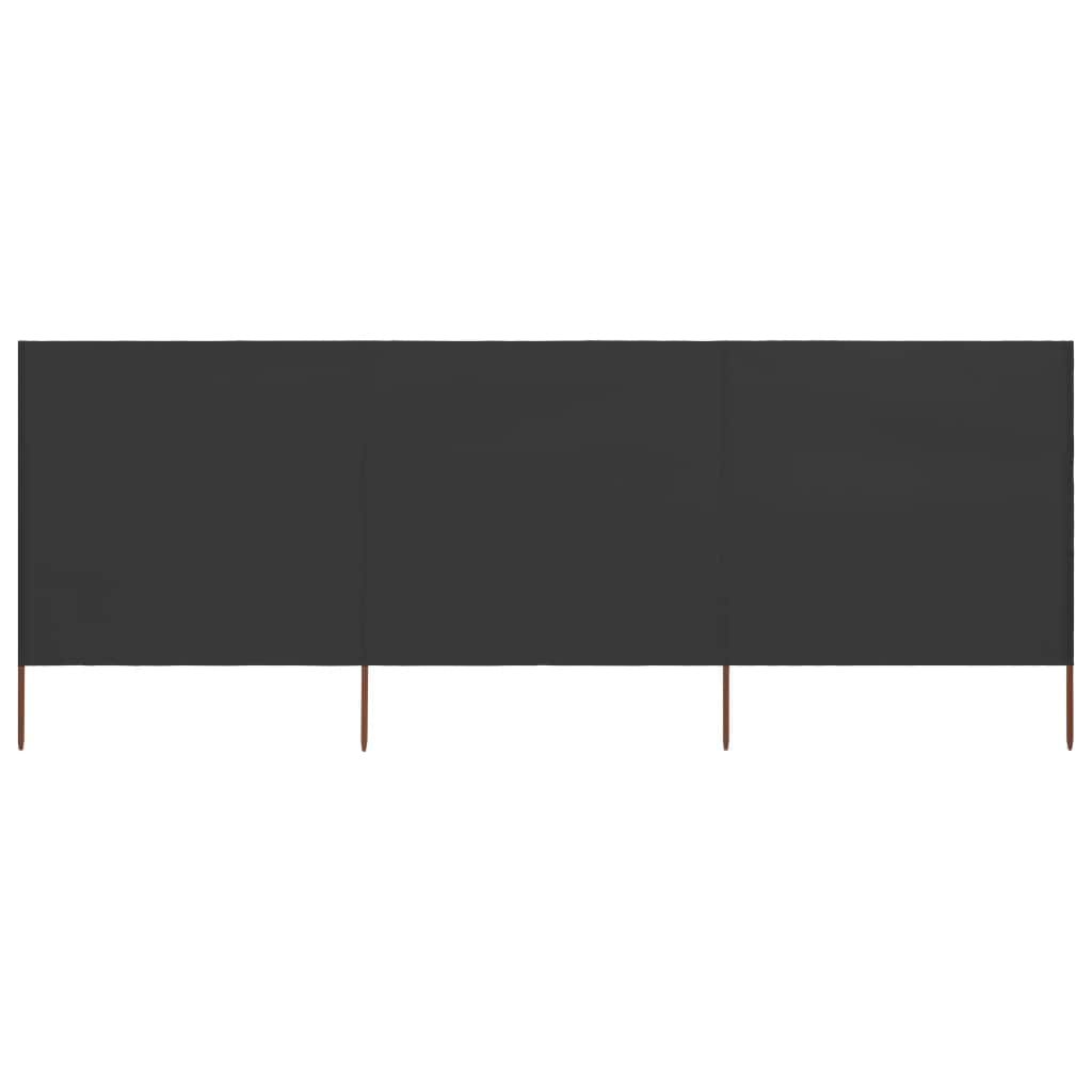 3 - panel Wind Screen Fabric Anthracite - Simple deals
