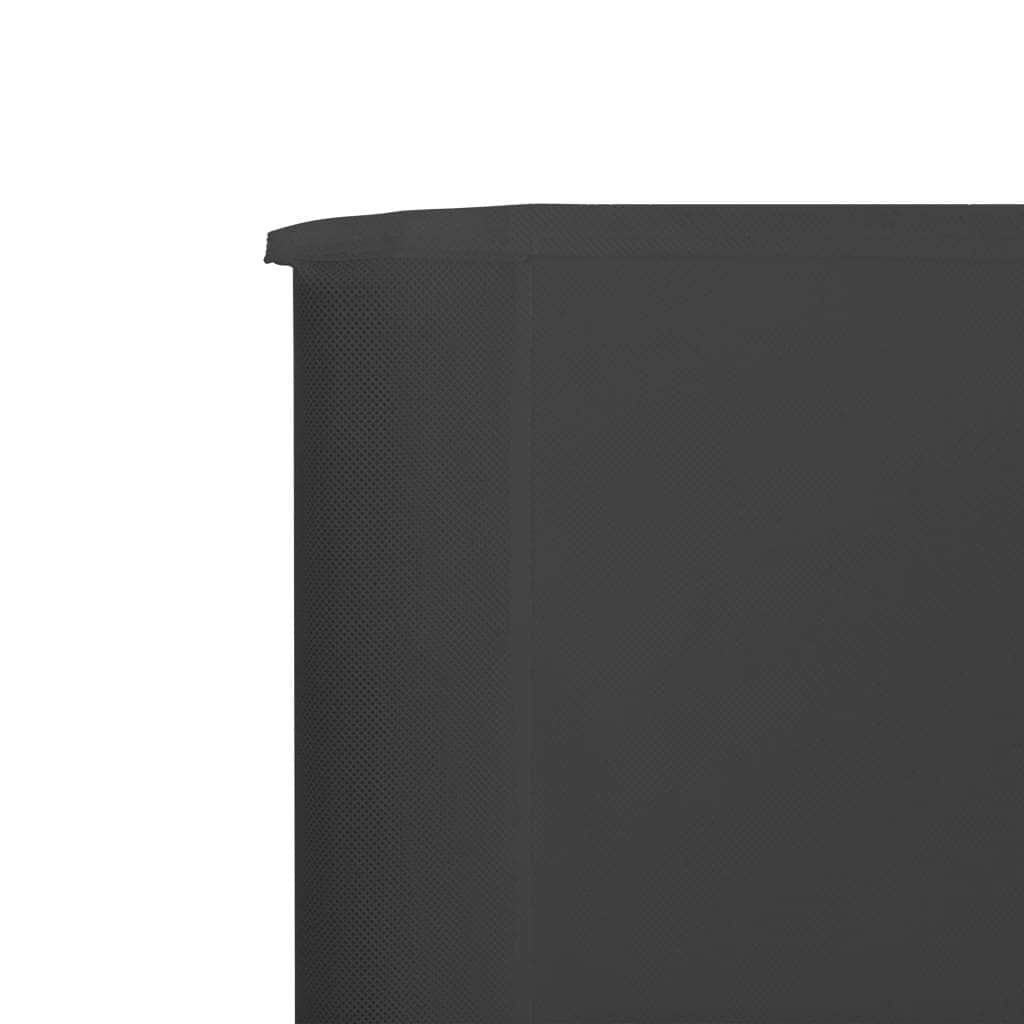 3 - panel Wind Screen Fabric Anthracite - Simple deals