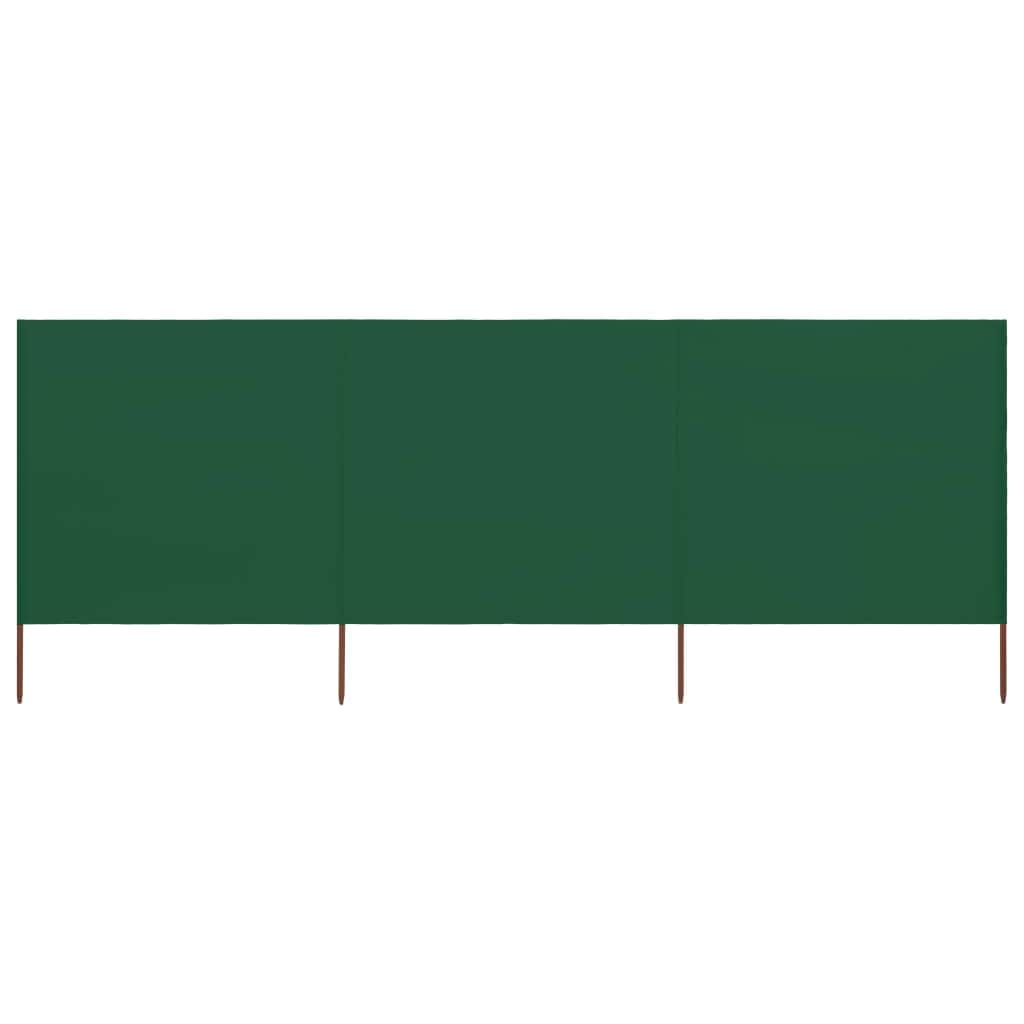 3 - panel Wind Screen Fabric Green - Simple deals