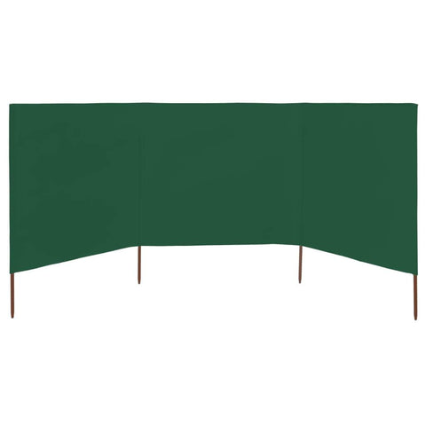 3-panel Wind Screen Fabric  Green