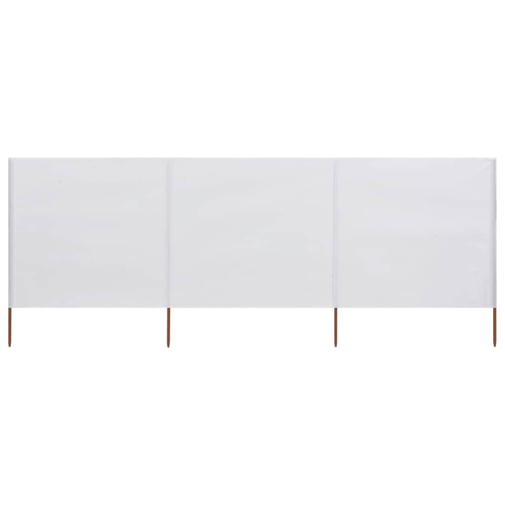 3-panel Wind Screen Fabric  White