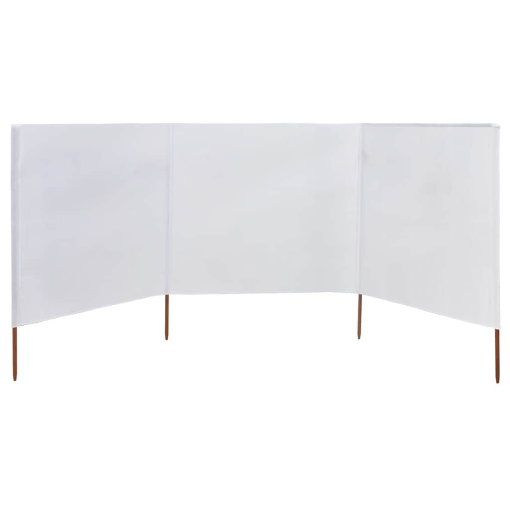 3-panel Wind Screen Fabric  White