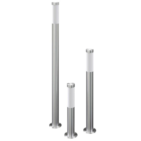 3 pcs Gardenlamps Set RVS Standing E27  230V