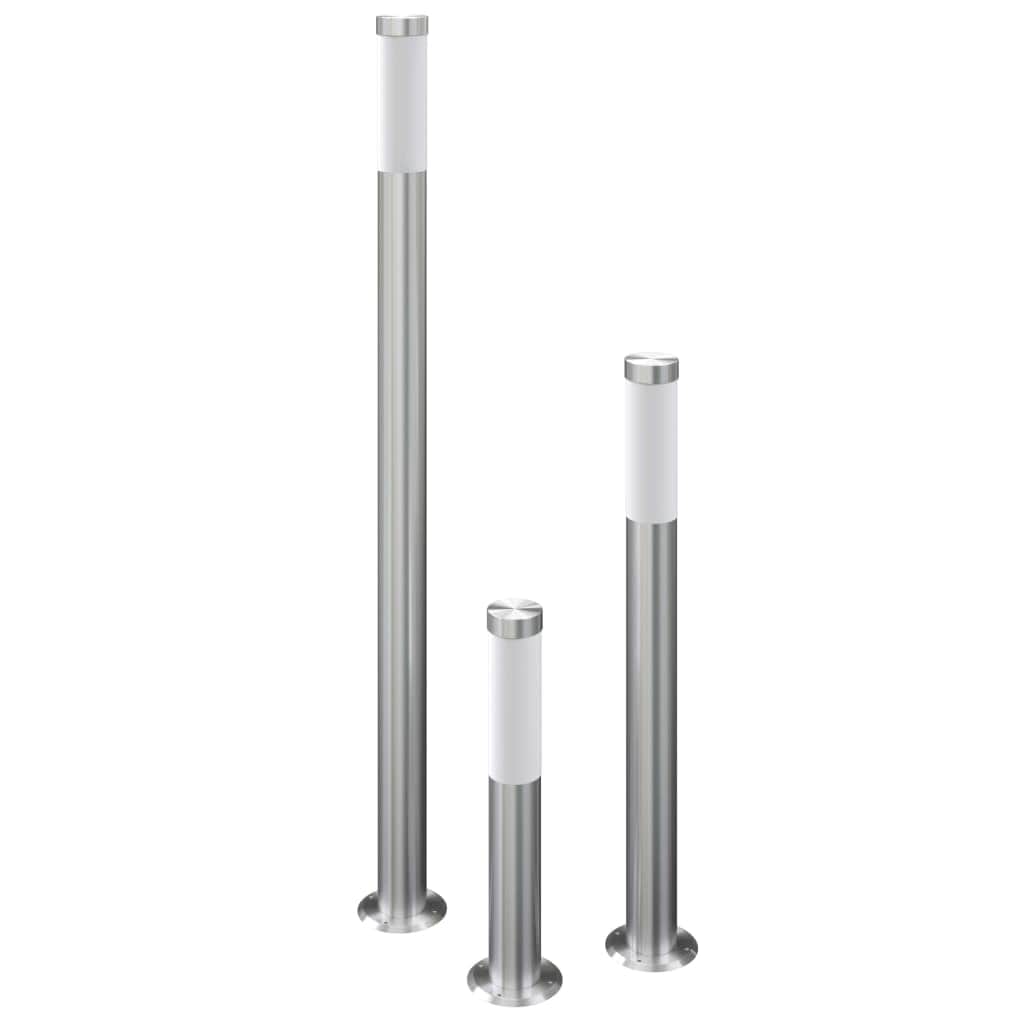3 pcs Gardenlamps Set RVS Standing E27 230V - Simple deals
