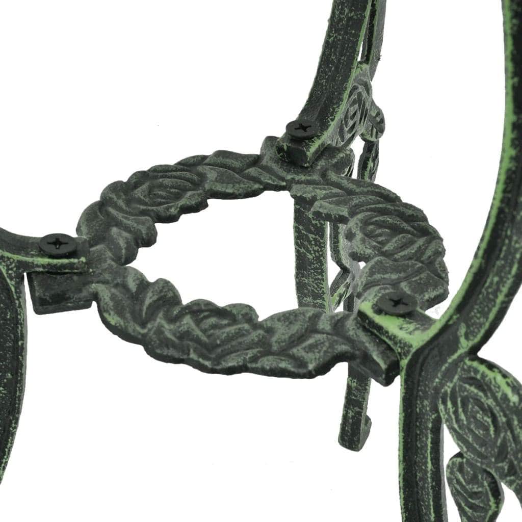 3 Piece Bistro Set Cast Aluminium Green - Simple deals