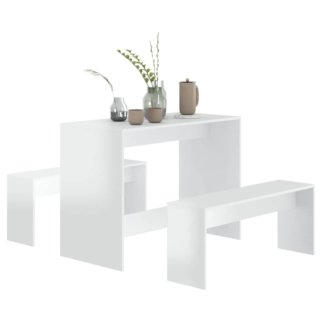 3 Piece Kitchen Dining Set Chipboard
