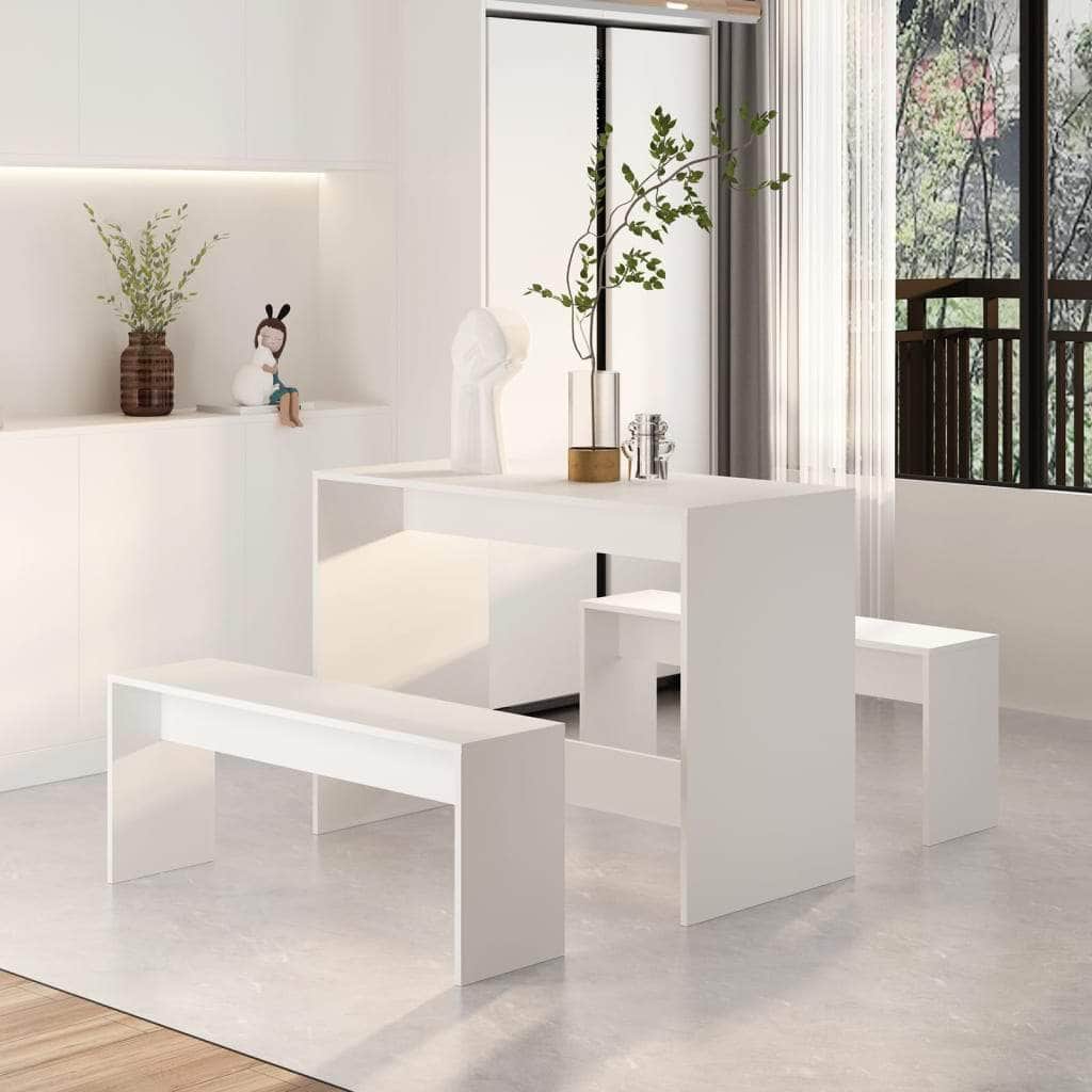 3 Piece Kitchen Dining Set Chipboard