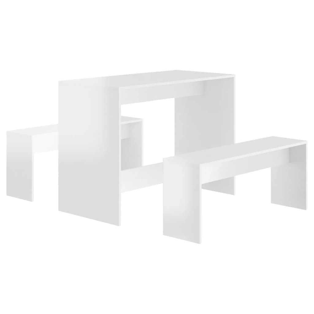 3 Piece Kitchen Dining Set Chipboard