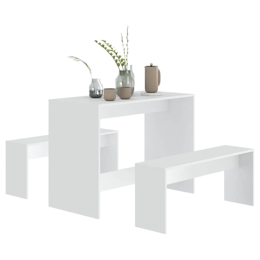 3 Piece Kitchen Dining Set Chipboard