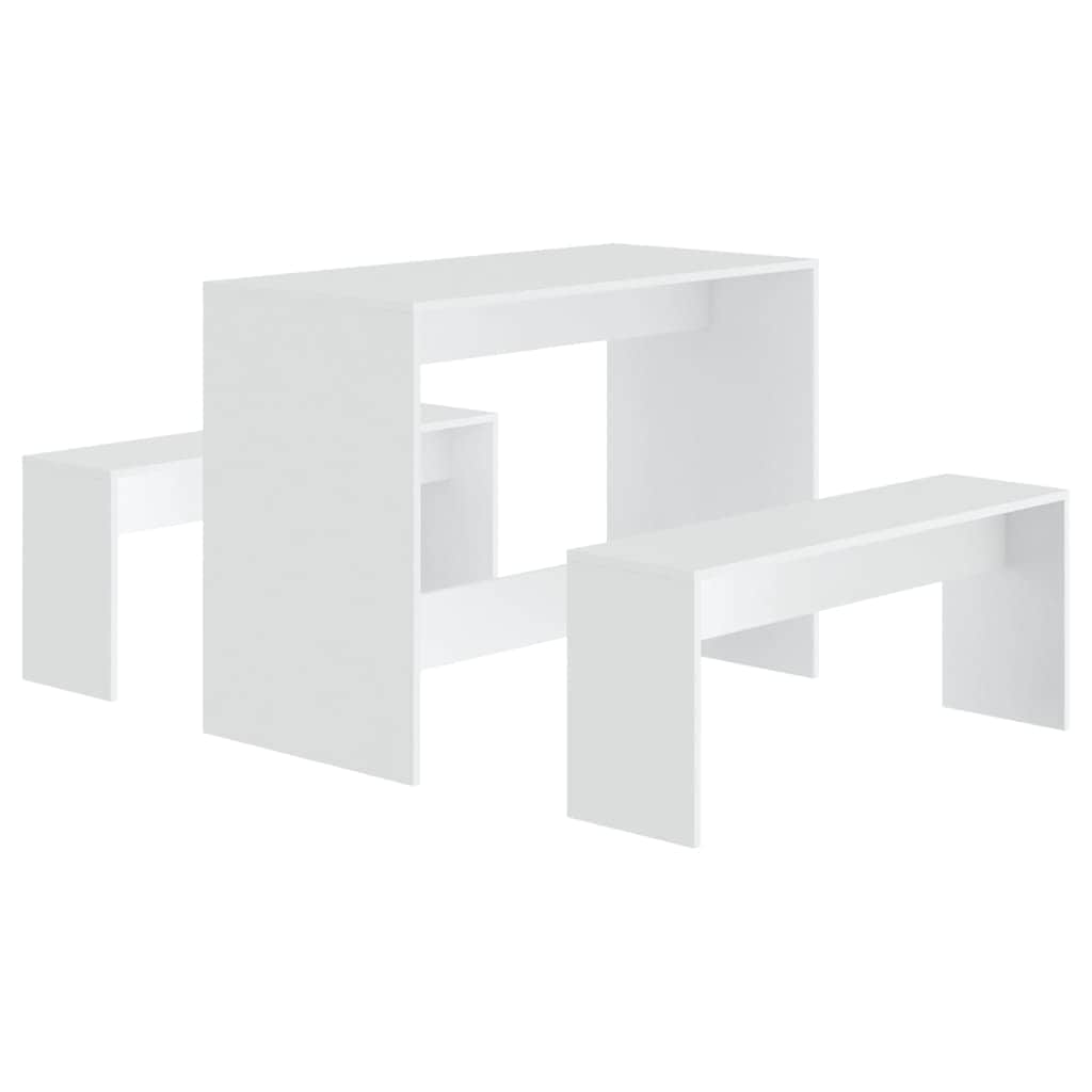 3 Piece Kitchen Dining Set Chipboard